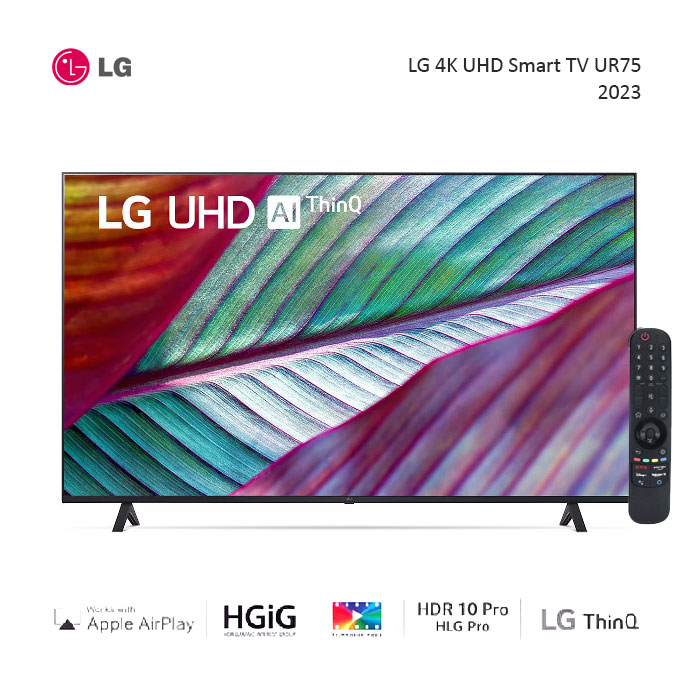 LG 4K Smart UHD AI ThinQ TV UR75 55" - 55UR7500 | 55UR7500PSC